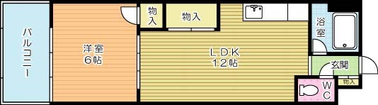 ギャラン江南 810号室 間取り