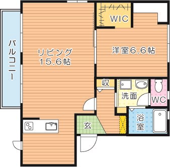 バリュージュ皇后崎　B棟 間取り図