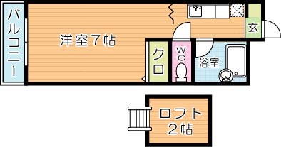 オアシス小倉東 207号室 間取り