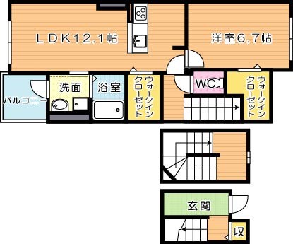 コンフォートF 間取り図