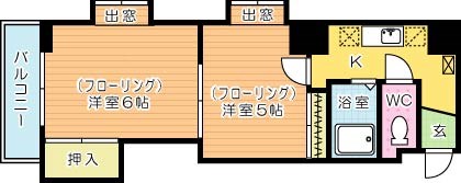 ノーヴァエイト 505号室 間取り