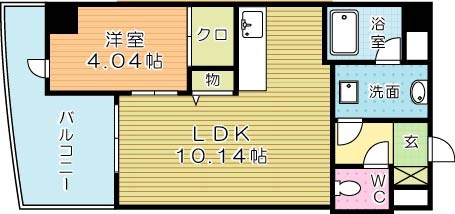 オリオンビル 302号室 間取り