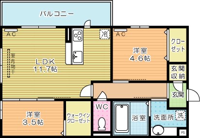 KURASU＋(クラスタス) 305号室 間取り