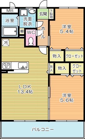 ユーミーユーフォリア中曽根 202号室 間取り