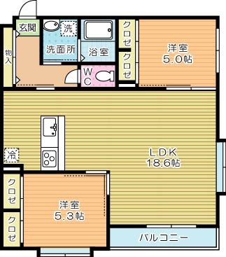 フォルツァ　ドット　ミュ 402号室 間取り