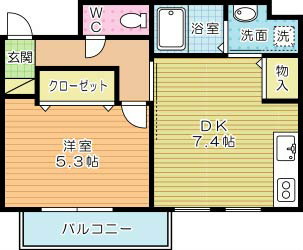 アーバンハイム福本  301号室 間取り