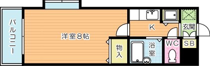 Ｂｅｒｇａｍｏｔｔｏ吉野町(ベルガモット吉野) 701号室 間取り
