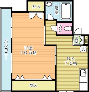 小林ビル  405号室 間取り