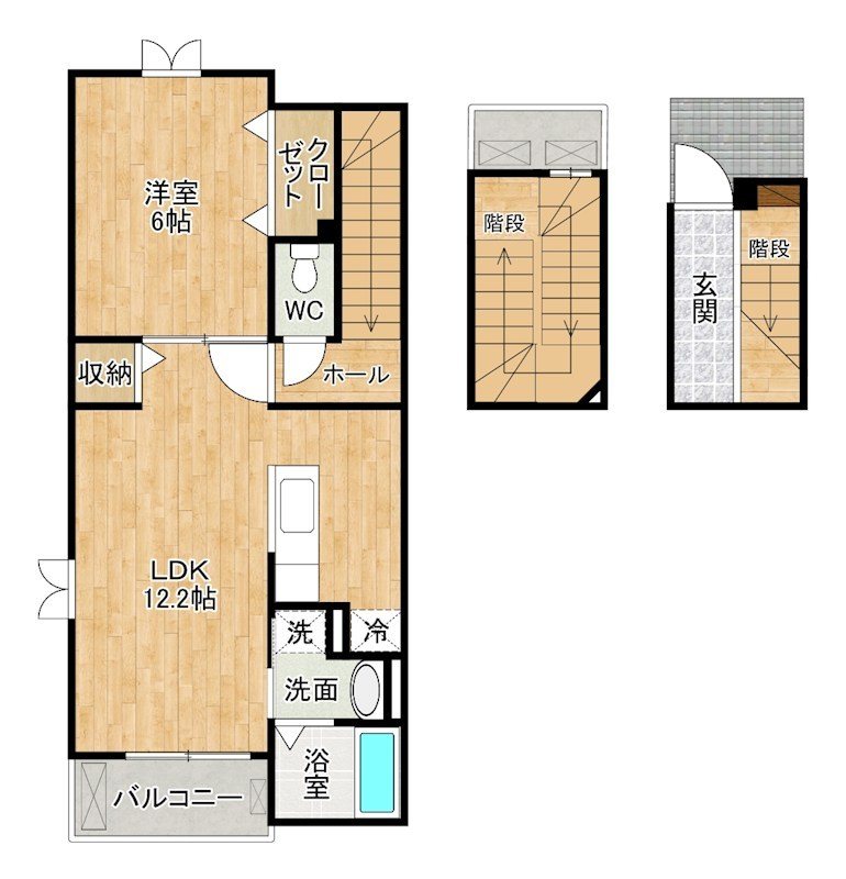 アンブラッセⅡ 302号室 間取り