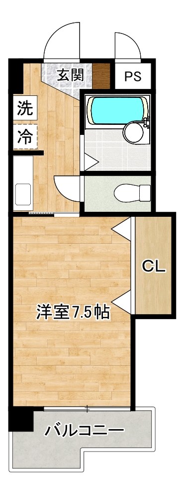 アビタシオン柳町 202号室 間取り