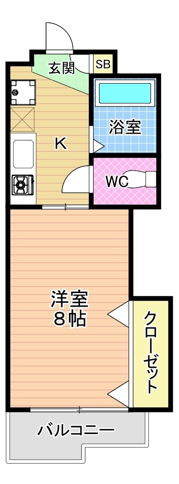 アビタシオン柳町 502号室 間取り