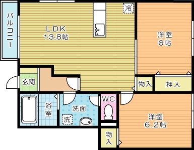 ロジュマンエル 101号室 間取り