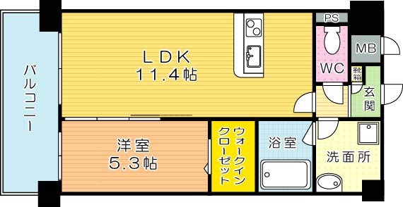 ネクステージ三萩野 間取り図