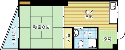 ＴＯＥＩ城野ビル 403号室 間取り