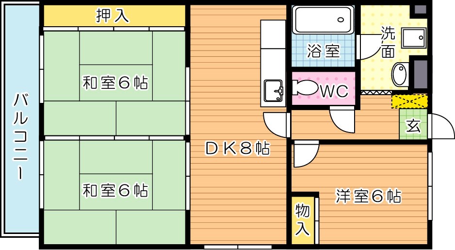 PLEAST楠橋東（プレスト楠橋東） 間取り図