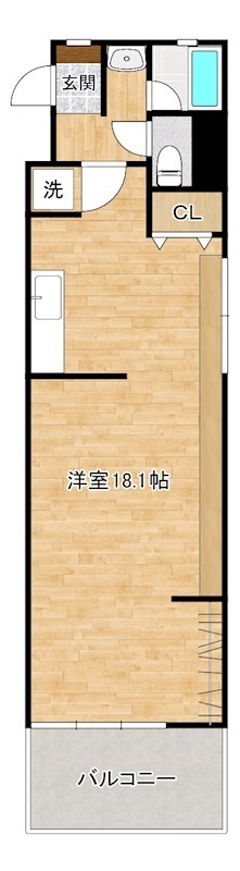 コンプレート古船場 910号室 間取り