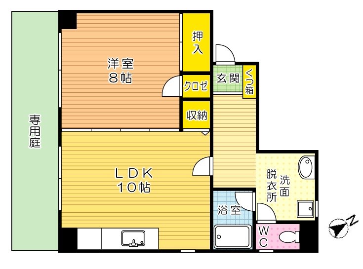 サルヴァトーレ西小倉 101号室 間取り