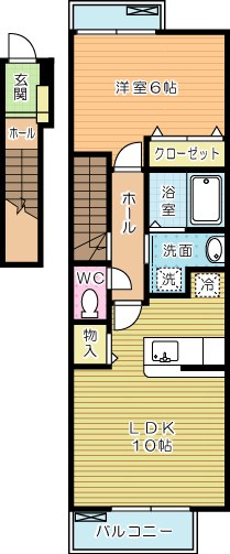 サンリットバーミィ 205号室 間取り