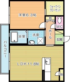 ブリエサンライズ 102号室 間取り