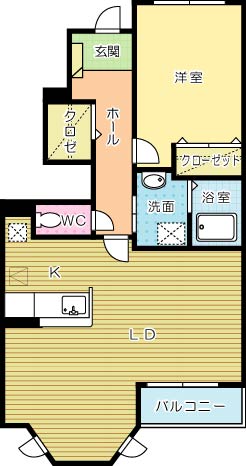 イマージュＭ　C棟 101号室 間取り