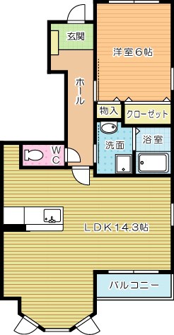 イマージュＭ　C棟 101号室 間取り