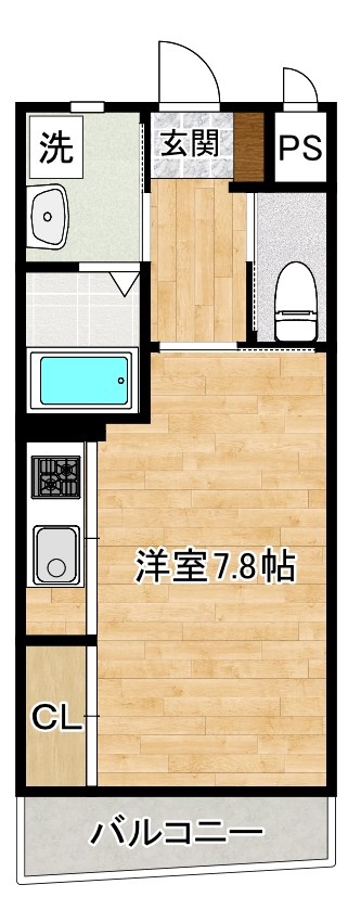 ＭＧＡ城内 606号室 間取り