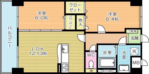 メディアパークⅧ (メディアパークエイト) 702号室 間取り