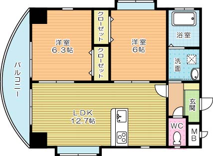 サンシャイン真鶴リバーサイド 1005号室 間取り