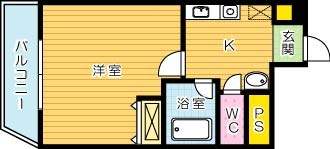 ベルガ中津口 902号室 間取り