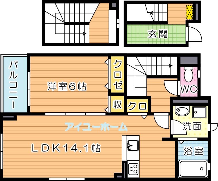 ボスカートC　Ⅱ棟 301号室 間取り