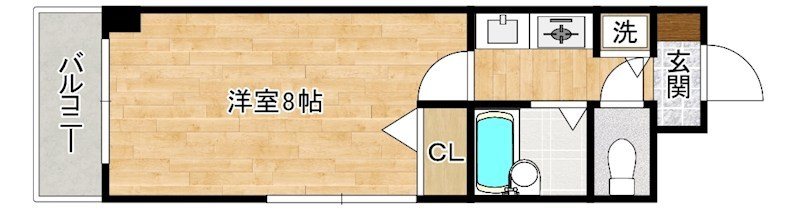 エスポワール城野 306号室 間取り