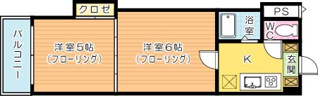 ロイヤルエレガンス 604号室 間取り