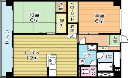 アヴィニール金田Ⅱ 308号室 間取り