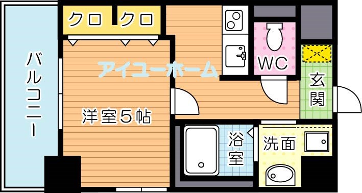 エターナルプレイス芳賀 601号室 間取り