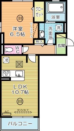 D-room柳町 307号室 間取り