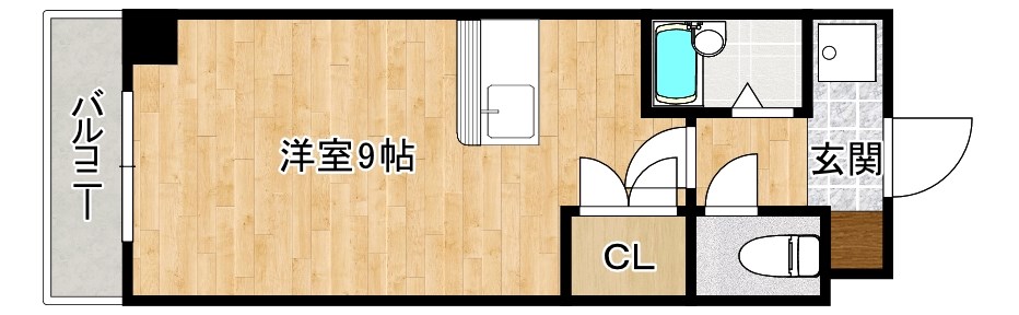 リファレンス北方Ⅲ 402号室 間取り