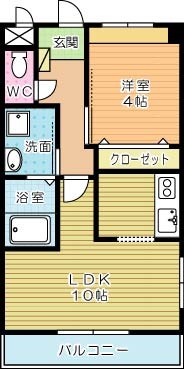 フローライトガーデン 101号室 間取り