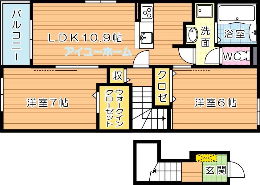 アステラス　Ⅰ棟 間取り