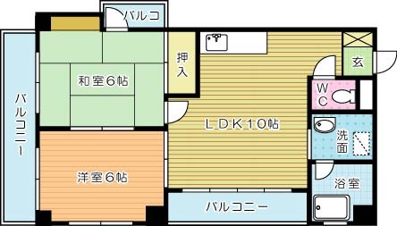 サンライズ片野 間取り図