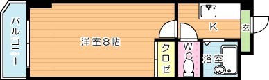 ＫＭマンション北方 401号室 間取り