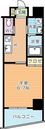 ラフィーネ葛原レスト 1102号室 間取り