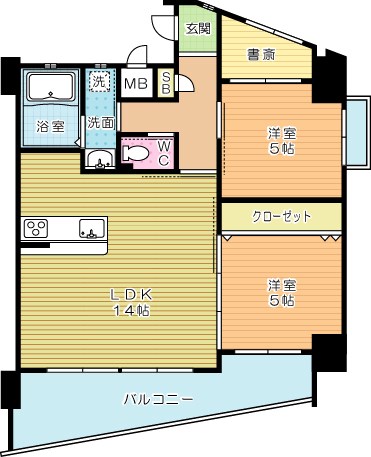 ラフィーネ葛原レスト 1103号室 間取り