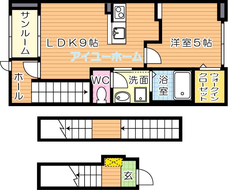 グリーンコート 間取り図