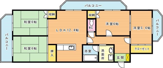 シャトレ諏訪町 間取り