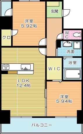 エストラーダ小倉 601号室 間取り