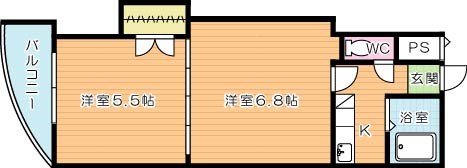 ロイヤルマキシム 311号室 間取り