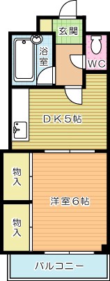 フレール清水 606号室 間取り
