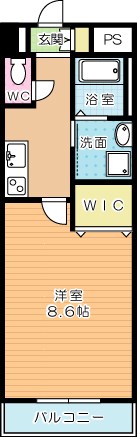 プランドール風の橋東 204号室 間取り