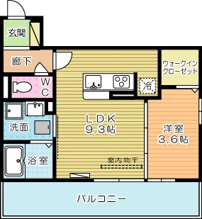 D-ｒｏｏｍ西小倉 302号室 間取り