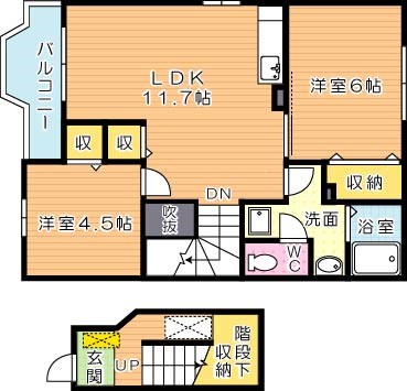 ヴィブレＡＲＩＴＡ　（ヴィブレアリタ） 201号室 間取り